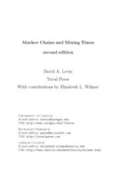 book Markov Chains and Mixing Times