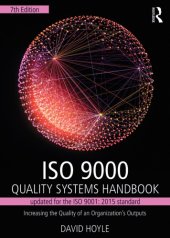 book ISO 9000 Quality Systems Handbook: Increasing the Quality of an Organization’s Outputs