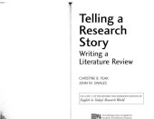 book Telling a Research Story Writing a Literature Review