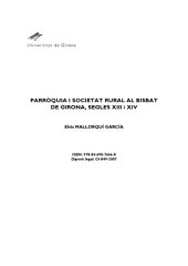 book Parròquia i societat rural al bisbat de Girona, segles XIII i XIV