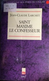 book Saint Maxime le Confesseur