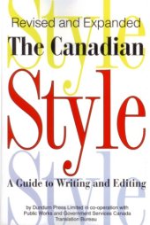 book The Canadian Style: a guide to writing and editing