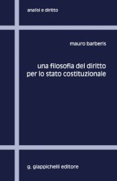 book Una filosofia del diritto per lo stato costituzionale