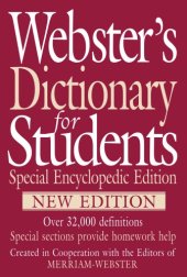 book Webster’s Dictionary for Students, Special Encyclopedic Edition