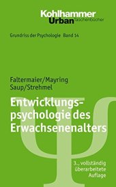 book Entwicklungspsychologie Des Erwachsenenalters (Urban-taschenbucher) (German Edition)