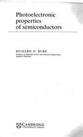 book Photoelectronic Properties of Semiconductors