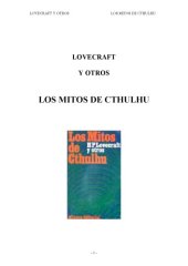 book Los Mitos de Cthulhu