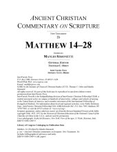 book Matthew 14-28