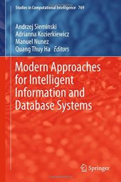 book Modern Approaches for Intelligent Information and Database Systems