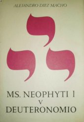 book NEOPHYTI 1. TARGUM PALESTINENSE. MS DE LA BIBLIOTECA VATICANA Tomo V DEUTERONOMIO