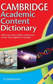 book Cambridge Academic Content Dictionary