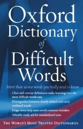 book The Oxford Dictionary of Difficult Words