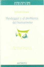 book Heidegger y el problema del humanismo