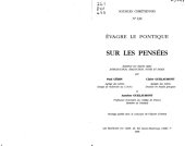 book Sur les pensées