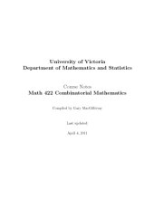 book Combinatorial Mathematics [lecture notes]