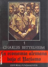 book La Economía Alemana Bajo El Nazismo I