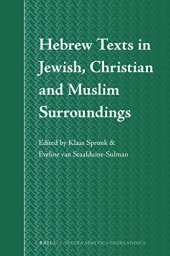 book Hebrew Texts in Jewish, Christian and Muslim Surroundings