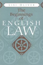 book The Beginnings of English Law