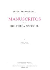 book Inventario general de los manuscritos de la Biblioteca nacional