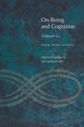 book On Being and Cognition: Ordinatio 1.3