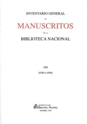 book Inventario general de los manuscritos de la Biblioteca nacional