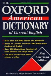 book The Oxford American Dictionary of Current English