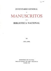 book Inventario general de los manuscritos de la Biblioteca nacional