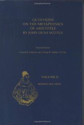 book Questions on the Metaphysics of Aristotle by John Duns Scotus