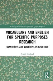 book Vocabulary and English for Specific Purposes Research: Quantitative and Qualitative Perspectives