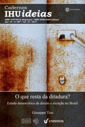 book O que resta da ditadura? Estado democrático de direito e exceção no Brasil