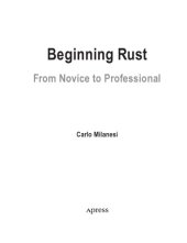 book Beginning Rust