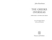 book The Greeks Overseas: Their Early Colonies and Trade