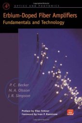 book Erbium-Doped Fiber Amplifiers: Fundamentals and Technology