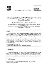 book Intraday periodicity and volatility persistence in financial markets