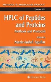 book HPLC of Peptides and Proteins, Methods and Protocols