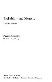 book Probability and Measure