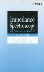 book Impedance Spectroscopy: Theory, Experiment, and Applications