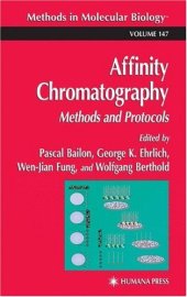 book Affinity Chromatography Methods and Protocols