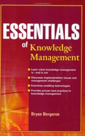 book Essentials of Knowledge Management