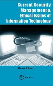 book Current Security Management & Ethical Issues of Information Technology