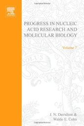 book PROG NUCLEIC ACID RES&MOLECULAR BIO V7, Volume 7 (v. 7)