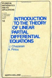 book Introduction to the Theory of Linear Partial Differential Equations