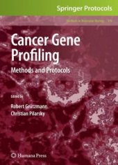 book Cancer Gene Profiling: Methods and Protocols