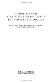 book Sampling and Statistical Methods for Behavioral Ecologists