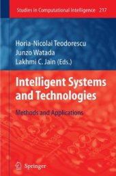 book Intelligent Systems and Technologies: Methods and Applications