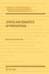 book Syntax and Semantics of Prepositions (Text, Speech and Language Technology)