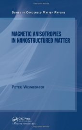 book Magnetic anisotropies in nanostructured matter