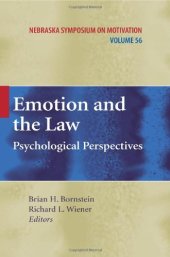 book Emotion and the Law: Psychological Perspectives