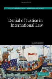 book Denial of justice in international law