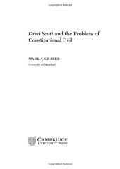 book Dred Scott and the problem of constitutional evil